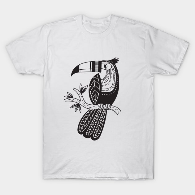 Boho style toucan T-Shirt by yuliia_bahniuk